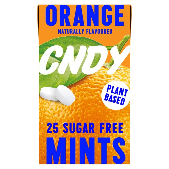 CNDY orange sugar free mints 25g - British product