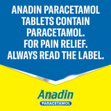 Anadin paracetamol pain relief tablets 16s - British product