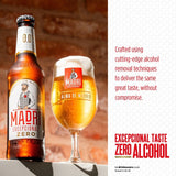 Madri Excepcional 0.0% alcohol-free lager beer 4 x 330ml, imported from the UK