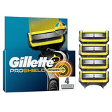 Gillette ProShield Power razor blades 4 pack - British product
