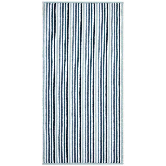 M&S striped blue bath towel (British brand)