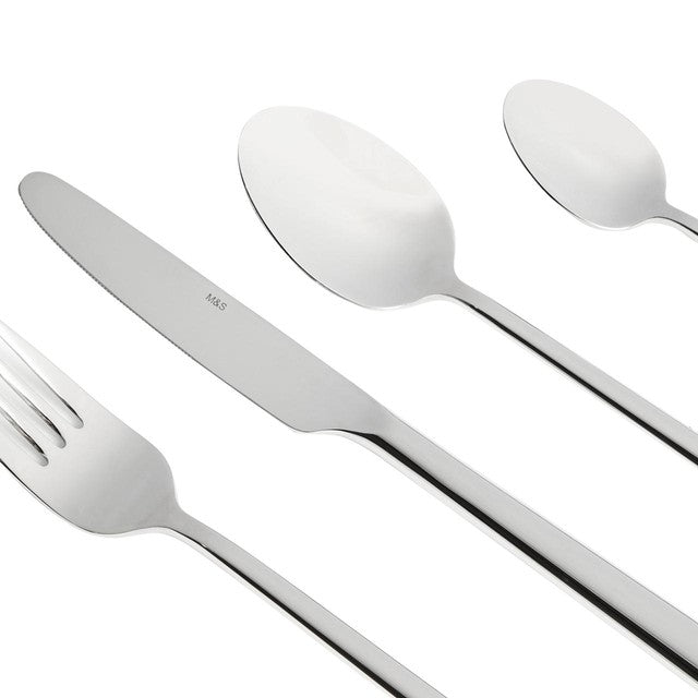 M&S Manhattan Cutlery Set 16-piece stainless steel, imported from the UK