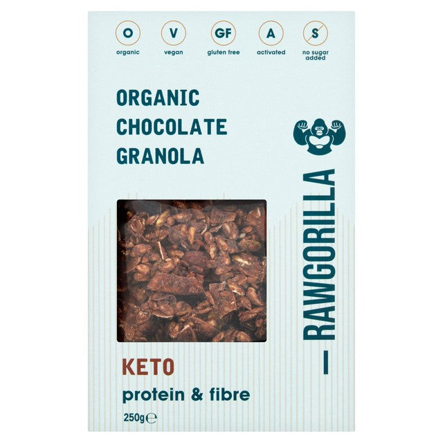 Raw Gorilla keto chocolate granola 250g (British brand)