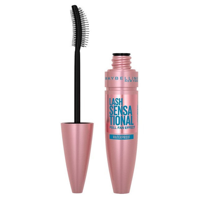 Maybelline Lash Sensational Waterproof Mascara Black, imported from the UK