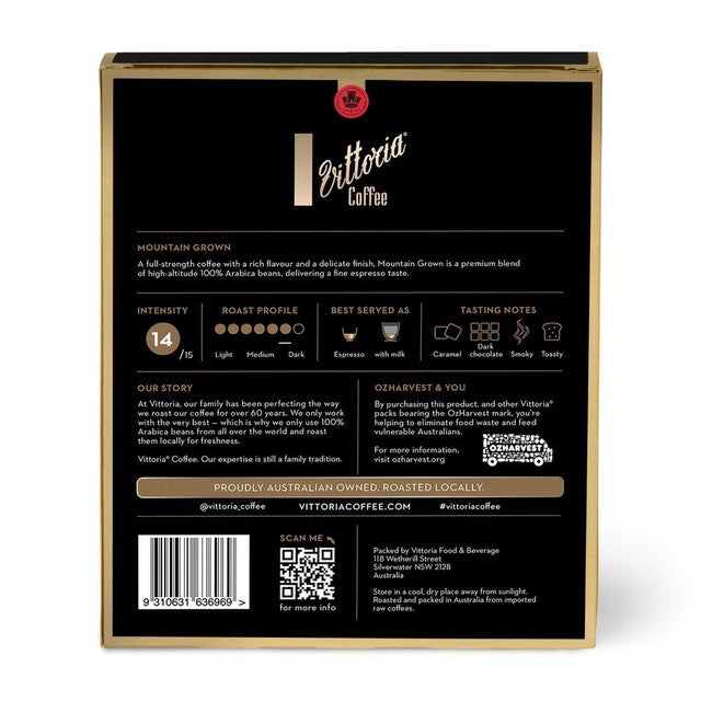 Vittoria Mountain Grown Nespresso Compatible Capsules 20-pack (British brand)