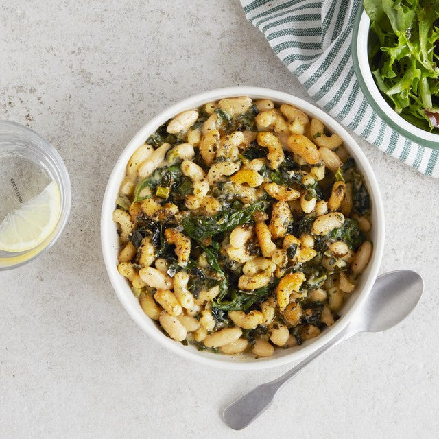 Plants Cannellini Bean Mac & Greens frozen ready meal 300g - British product