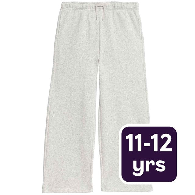 M&S girls joggers in grey marl, size 11-12 Y, imported from the UK