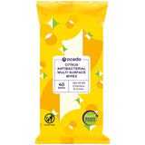 Ocado antibacterial multi surface citrus wipes 40 pack, imported from the UK