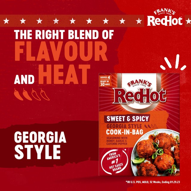 Frank's RedHot Sweet & Spicy Georgia Style Cook-In-Bag