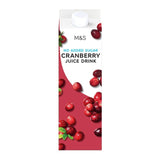 M&S no added sugar cranberry juice drink 1L, imported from the UK