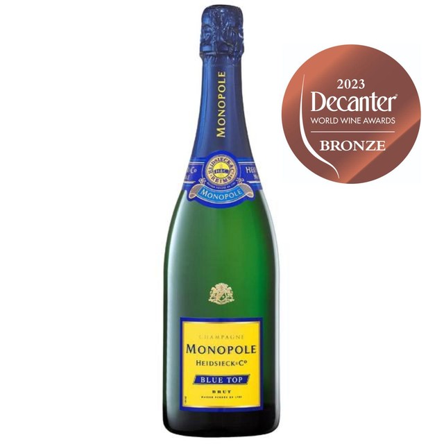 Heidsieck Monopole Blue Top Brut NV Champagne 75cl, UK version