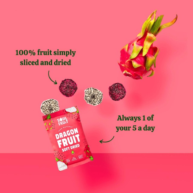 Soul Fruit Soft Dried Dragon Fruit 30g (British brand)