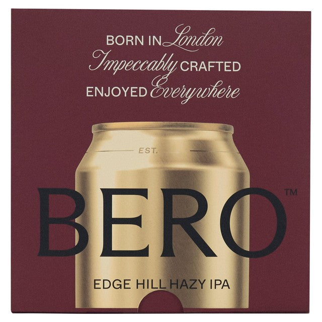 Bero Brewing Edge Hill Hazy IPA non-alcoholic beer, UK version