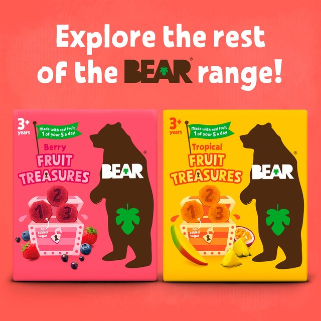 Bear Treasures berry fruit snacks for kids 100g - British product