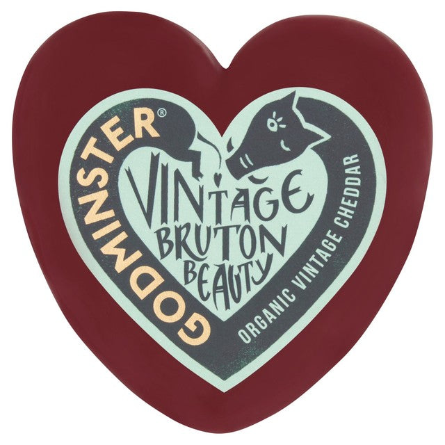 Godminster Heart-Shaped Vintage Organic Cheddar Cheese 200g, UK version