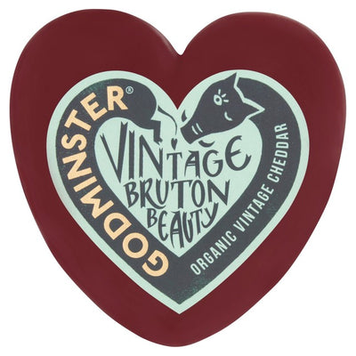 Godminster hjerteformet vintage økologisk cheddarost 200g