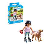 Playmobil toy set My Life Skater with Retriver, imported from the UK