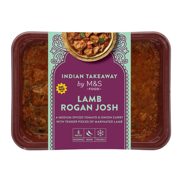 M&S Lamb Rogan Josh curry 400g, imported from the UK