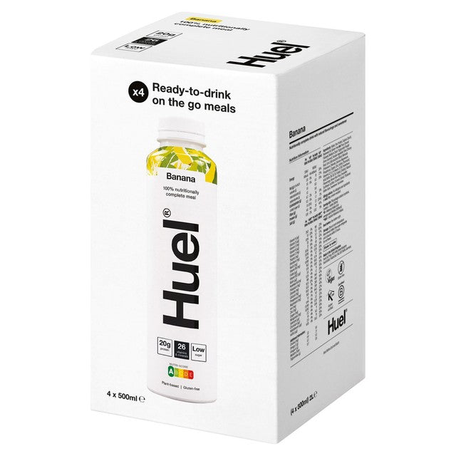 Huel Banana meal replacement drink multipack 4 x 500ml, UK version
