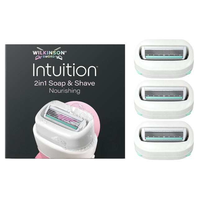 Wilkinson Sword Intuition Ultra Moisture razor blades 3 pack (British brand)
