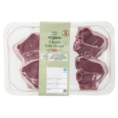 M&S M&S شرائح لحم ضأن بريطانية عضوية 475 جم - اشترِ عبر الإنترنت من McGrocer