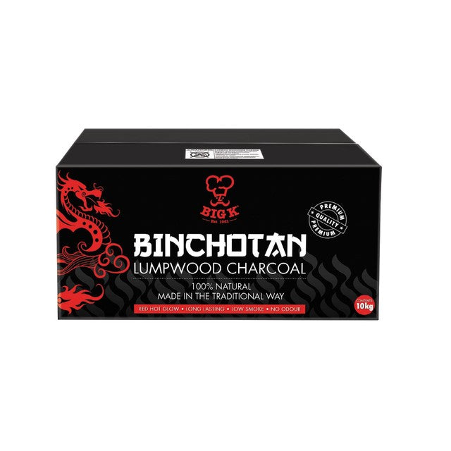 Big K Binchotan charcoal 10kg bag - British product