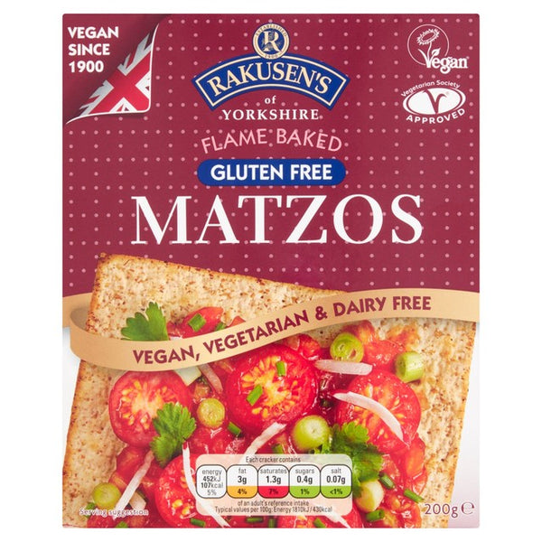Rakusen's Gluten Free Traditional Matzo Crackers 200g