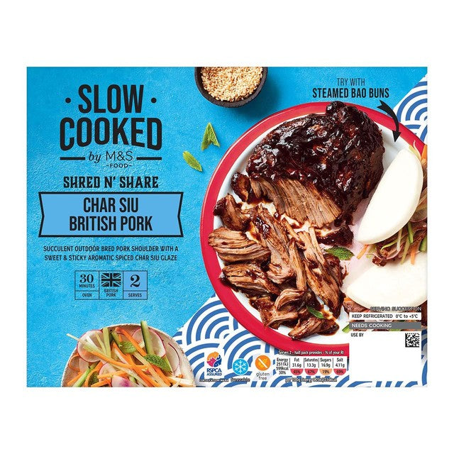 M&S Char Siu pork shoulder 555g, imported from the UK