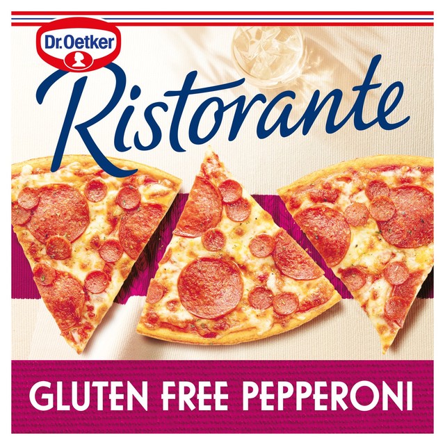 Dr. Oetker Ristorante pepperoni gluten free pizza, UK version