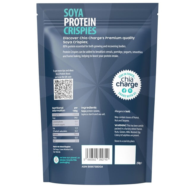 The Chia Charge soya protein crispies 250g - British product