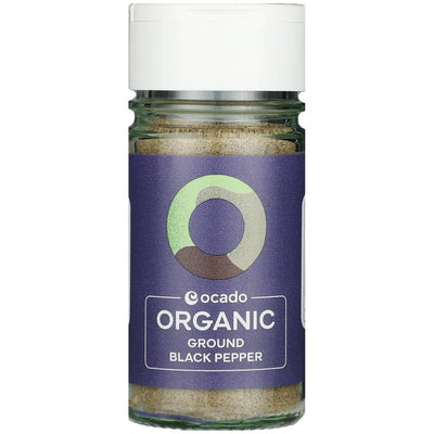 Ocado økologisk malt sort pepper krydder 45g