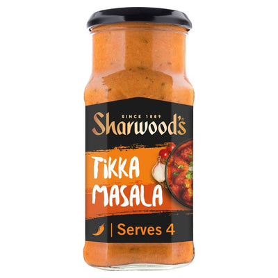M&S Sharwood's Tikka Masala Indian Curry Sauce 420g- Buy online at McGrocer