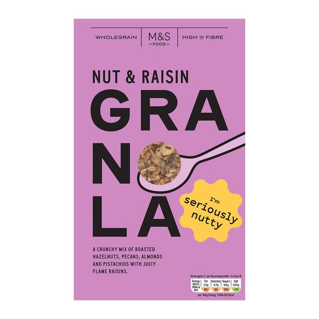 M&S Nut & Raisin Granola - British product