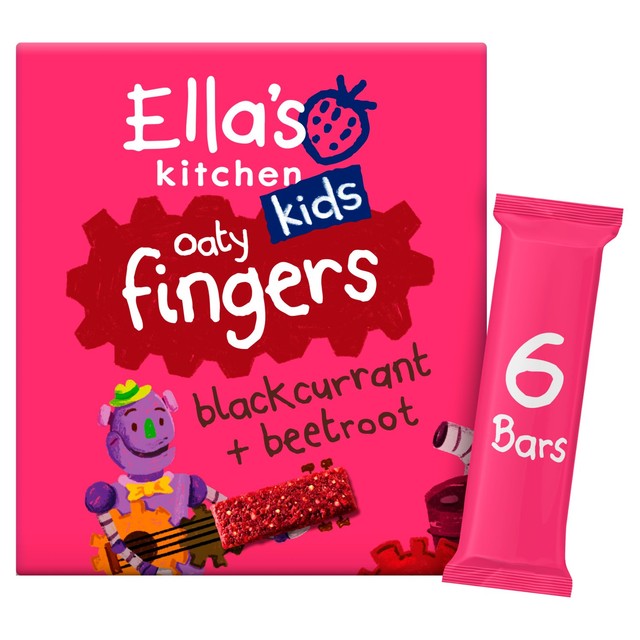 Ella's Kitchen oaty bar beetroot blackcurrant 6 bars, imported from the UK