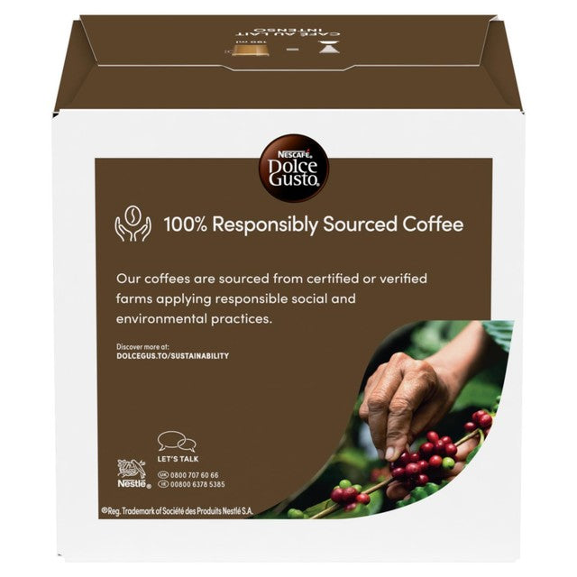 Dolce Gusto Café Au Lait coffee capsules 30 pack, imported from the UK