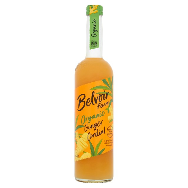 Belvoir organic ginger cordial 500ml - British product