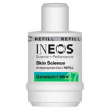 INEOS antiperspirant deodorant roll on refill Geranium & Mint 50ml, UK version