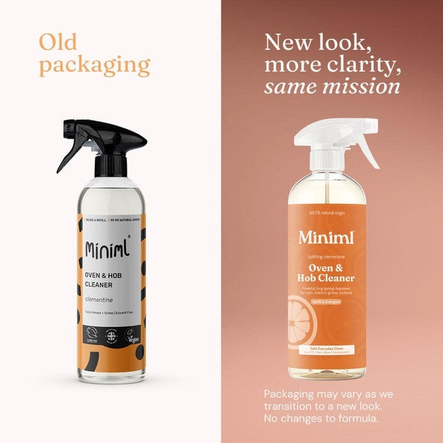 Miniml Clementine oven and hob cleaner spray 750ml, imported from the UK