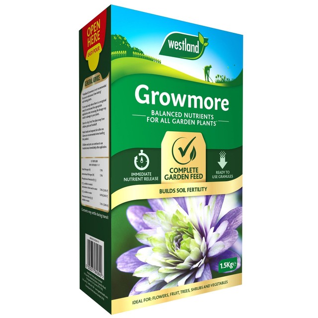 Westland Growmore garden fertiliser 1.5kg (British brand)
