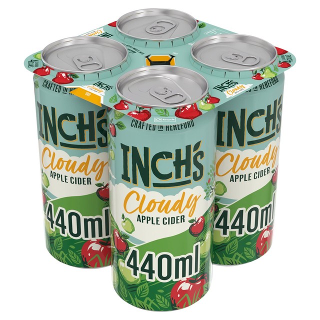 Inch's Cloudy Hazy Apple Cider 4 x 440ml, UK version