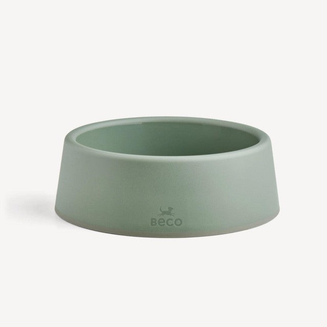 Beco Steady dog bowl olive green large (British brand)