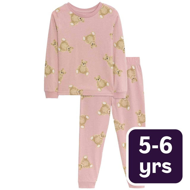 M&S Spencer Bear children's pyjamas Light Brown 5-6 years, imported from the UK