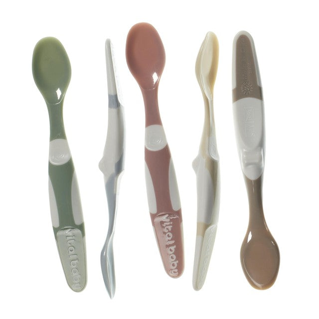 Vital Baby weaning spoons natural 5pk (British brand)