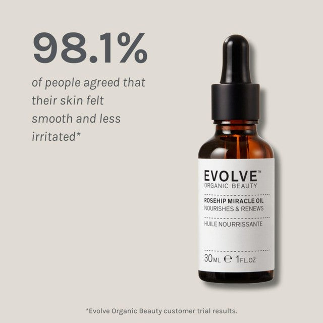Evolve Beauty Organic Rosehip Miracle facial oil 30ml - British product