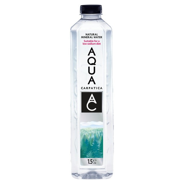 Aqua Carpatica Still Mineral Water Low Sodium 6 x 1.5L - British product