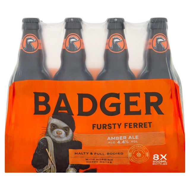 Badger Fursty Ferret amber ale 8 x 500ml bottles - British product