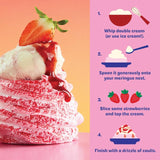 The Glorious Mess strawberry meringue nests 4 x 30g (British brand)