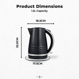 Tower Solitaire kettle 1.5L black, UK version