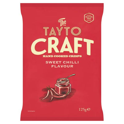 Sainsburys Tayto Craft Hand Cooked Crisps Sweet Chilli Flavour 125g- Buy online at McGrocer