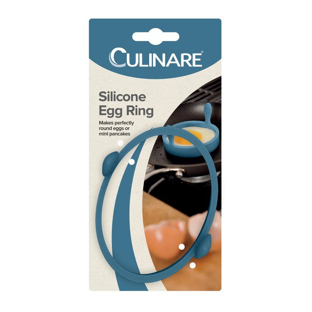 Culinare silicone egg ring in blue - British product